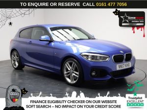 Used 2017 BLUE BMW 1 SERIES Hatchback 1.5 118i M Sport Hatchback 3dr Petrol Auto Euro 6 (s/s) (136 ps) (reg. 2017-03-31) for sale in Stockport