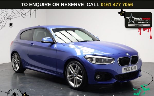 Used 2017 BLUE BMW 1 SERIES Hatchback 1.5 118i M Sport Hatchback 3dr Petrol Auto Euro 6 (s/s) (136 ps) (reg. 2017-03-31) for sale in Stockport