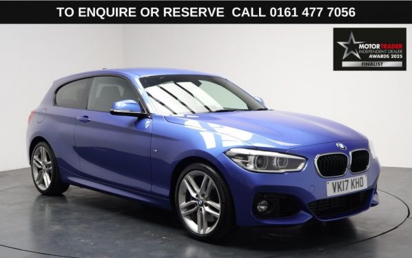Used 2017 BLUE BMW 1 SERIES Hatchback 1.5 118i M Sport Hatchback 3dr Petrol Auto Euro 6 (s/s) (136 ps) (reg. 2017-03-31) for sale in Stockport