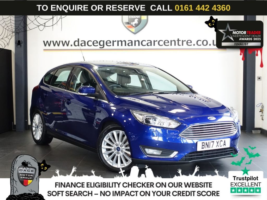 Used 2017 BLUE FORD FOCUS Hatchback 2.0 TDCi Titanium X Hatchback 5dr Diesel Manual Euro 6 (s/s) (150 ps) (reg. 2017-03-17) for sale in Altrincham