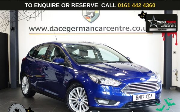 Used 2017 BLUE FORD FOCUS Hatchback 2.0 TDCi Titanium X Hatchback 5dr Diesel Manual Euro 6 (s/s) (150 ps) (reg. 2017-03-17) for sale in Altrincham