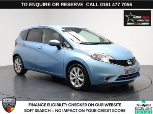 Used 2017 BLUE NISSAN NOTE Hatchback 1.5 dCi Tekna Hatchback 5dr Diesel Manual Euro 6 (s/s) (90 ps) (reg. 2017-03-07) for sale in Stockport