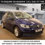 Used 2017 BLUE VOLKSWAGEN TOURAN MPV 1.6 TDI BlueMotion Tech SE Family MPV 5dr Diesel DSG Euro 6 (s/s) (115 ps) (reg. 2017-06-30) for sale in Stockport