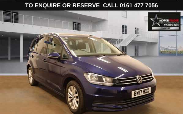 Used 2017 BLUE VOLKSWAGEN TOURAN MPV 1.6 TDI BlueMotion Tech SE Family MPV 5dr Diesel DSG Euro 6 (s/s) (115 ps) (reg. 2017-06-30) for sale in Stockport