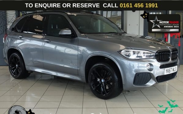 Used 2017 GREY BMW X5 SUV 3.0 30d M Sport SUV 5dr Diesel Auto xDrive Euro 6 (s/s) (258 ps) (reg. 2017-09-01) for sale in Wilmslow