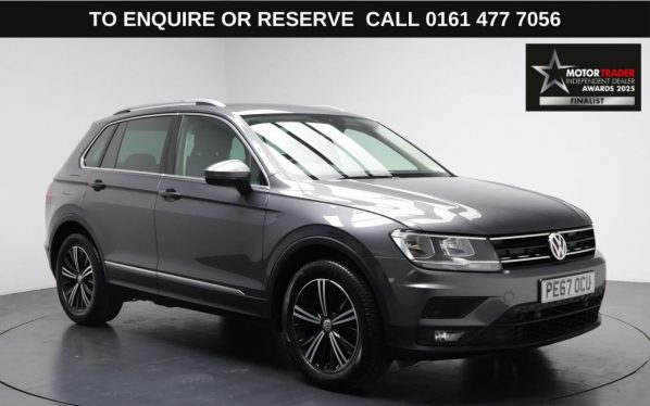Used 2017 GREY VOLKSWAGEN TIGUAN SUV 1.4 TSI SE Navigation SUV 5dr Petrol Manual Euro 6 (s/s) (150 ps) (reg. 2017-10-13) for sale in Stockport