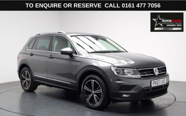 Used 2017 GREY VOLKSWAGEN TIGUAN SUV 1.4 TSI SE Navigation SUV 5dr Petrol Manual Euro 6 (s/s) (150 ps) (reg. 2017-11-17) for sale in Stockport