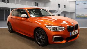 Used 2017 ORANGE BMW 1 SERIES Hatchback 3.0 M140i Hatchback 5dr Petrol Auto Euro 6 (s/s) (340 ps) (reg. 2017-06-24) for sale in Manchester