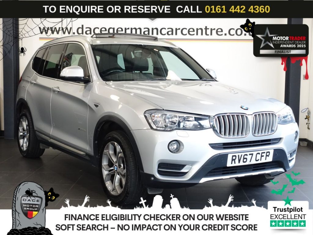 Used 2017 SILVER BMW X3 SUV 2.0 20d xLine SUV 5dr Diesel Auto xDrive Euro 6 (s/s) (190 ps) £6880 EXTRAS (reg. 2017-09-14) for sale in Altrincham