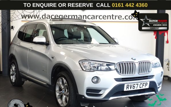 Used 2017 SILVER BMW X3 SUV 2.0 20d xLine SUV 5dr Diesel Auto xDrive Euro 6 (s/s) (190 ps) £6880 EXTRAS (reg. 2017-09-14) for sale in Altrincham