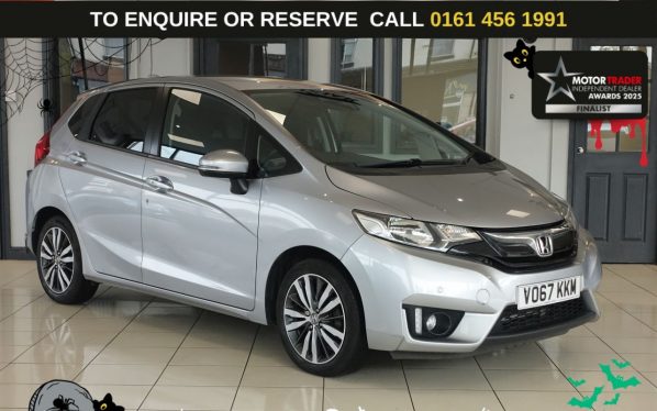 Used 2017 SILVER HONDA JAZZ Hatchback 1.3 i-VTEC EX Navi Hatchback 5dr Petrol CVT Euro 6 (s/s) (102 ps) (reg. 2017-09-14) for sale in Wilmslow