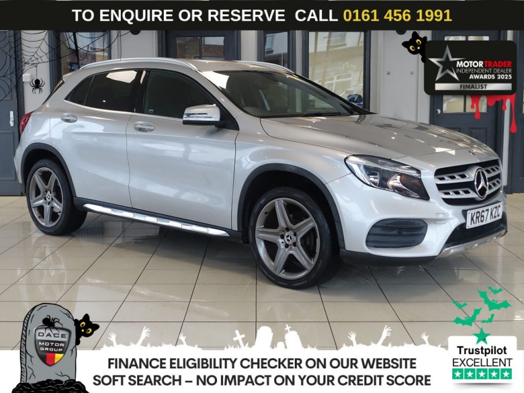 Used 2017 SILVER MERCEDES-BENZ GLA SUV 2.1 GLA200d AMG Line SUV 5dr Diesel 7G-DCT Euro 6 (s/s) (136 ps) (reg. 2017-10-27) for sale in Wilmslow