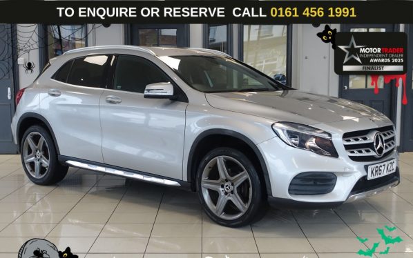 Used 2017 SILVER MERCEDES-BENZ GLA SUV 2.1 GLA200d AMG Line SUV 5dr Diesel 7G-DCT Euro 6 (s/s) (136 ps) (reg. 2017-10-27) for sale in Wilmslow