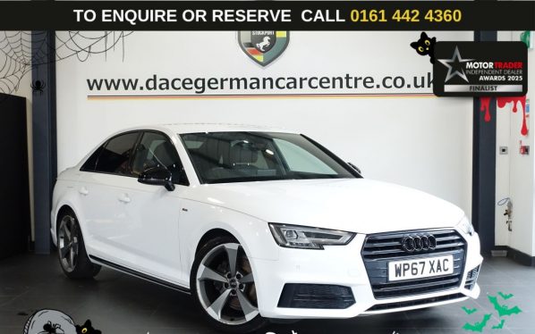 Used 2017 WHITE AUDI A4 Saloon 1.4 TFSI Black Edition Saloon 4dr Petrol Manual Euro 6 (s/s) (150 ps) (reg. 2017-12-18) for sale in Altrincham