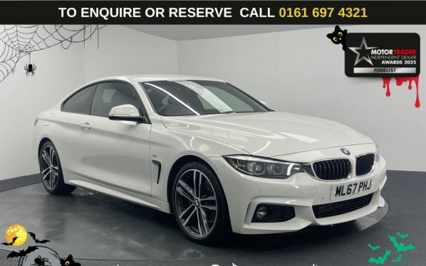 Used 2017 WHITE BMW 4 SERIES Coupe 2.0 420d M Sport Coupe 2dr Diesel Auto Euro 6 (s/s) (190 ps) (reg. 2017-10-30) for sale in Manchester