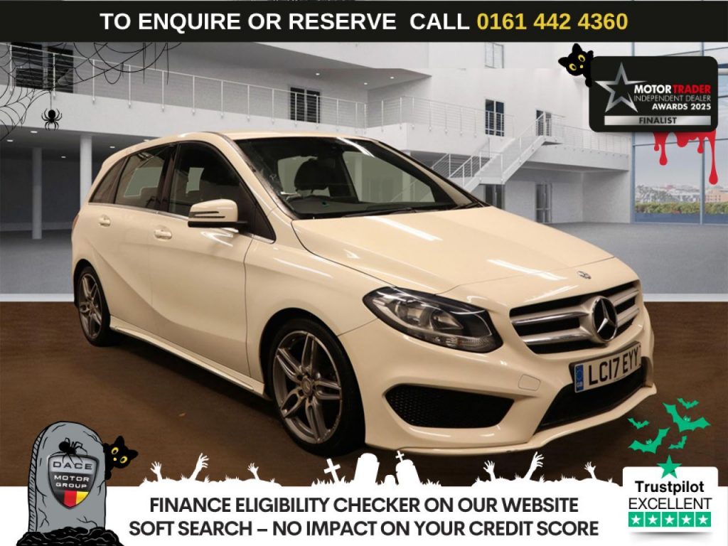 Used 2017 WHITE MERCEDES-BENZ B-CLASS MPV 1.5 B180d AMG Line MPV 5dr Diesel 7G-DCT Euro 6 (s/s) (109 ps) (reg. 2017-04-28) for sale in Altrincham