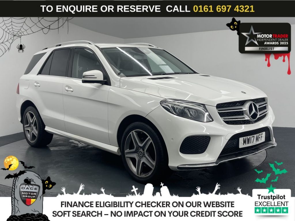 Used 2017 WHITE MERCEDES-BENZ GLE SUV 2.1 GLE250d AMG Line SUV 5dr Diesel G-Tronic 4MATIC Euro 6 (s/s) (204 ps) (reg. 2017-05-31) for sale in Manchester