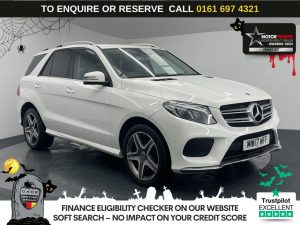 Used 2017 WHITE MERCEDES-BENZ GLE SUV 2.1 GLE250d AMG Line SUV 5dr Diesel G-Tronic 4MATIC Euro 6 (s/s) (204 ps) (reg. 2017-05-31) for sale in Manchester