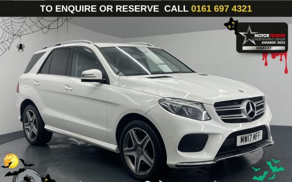 Used 2017 WHITE MERCEDES-BENZ GLE SUV 2.1 GLE250d AMG Line SUV 5dr Diesel G-Tronic 4MATIC Euro 6 (s/s) (204 ps) (reg. 2017-05-31) for sale in Manchester