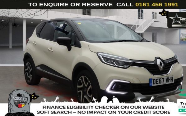 Used 2017 WHITE RENAULT CAPTUR SUV 0.9 TCe ENERGY Dynamique S Nav SUV 5dr Petrol Manual Euro 6 (s/s) (90 ps) (reg. 2017-12-08) for sale in Wilmslow