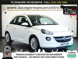 Used 2017 WHITE VAUXHALL ADAM Hatchback 1.2i GLAM Hatchback 3dr Petrol Manual Euro 6 (70 ps) (reg. 2017-06-30) for sale in Altrincham