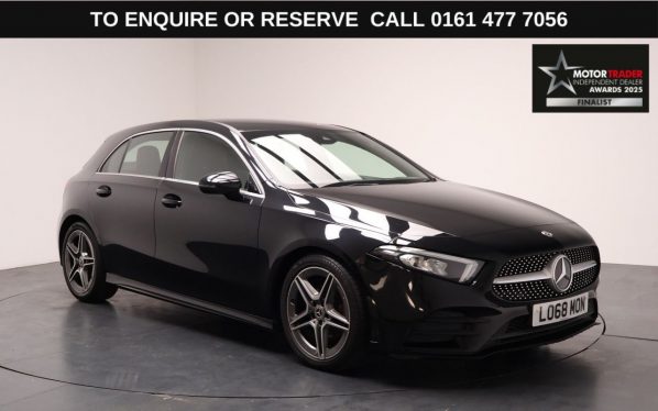 Used 2018 BLACK MERCEDES-BENZ A-CLASS Hatchback 1.3 A200 AMG Line Hatchback 5dr Petrol Manual Euro 6 (s/s) (163 ps) (reg. 2018-11-23) for sale in Stockport