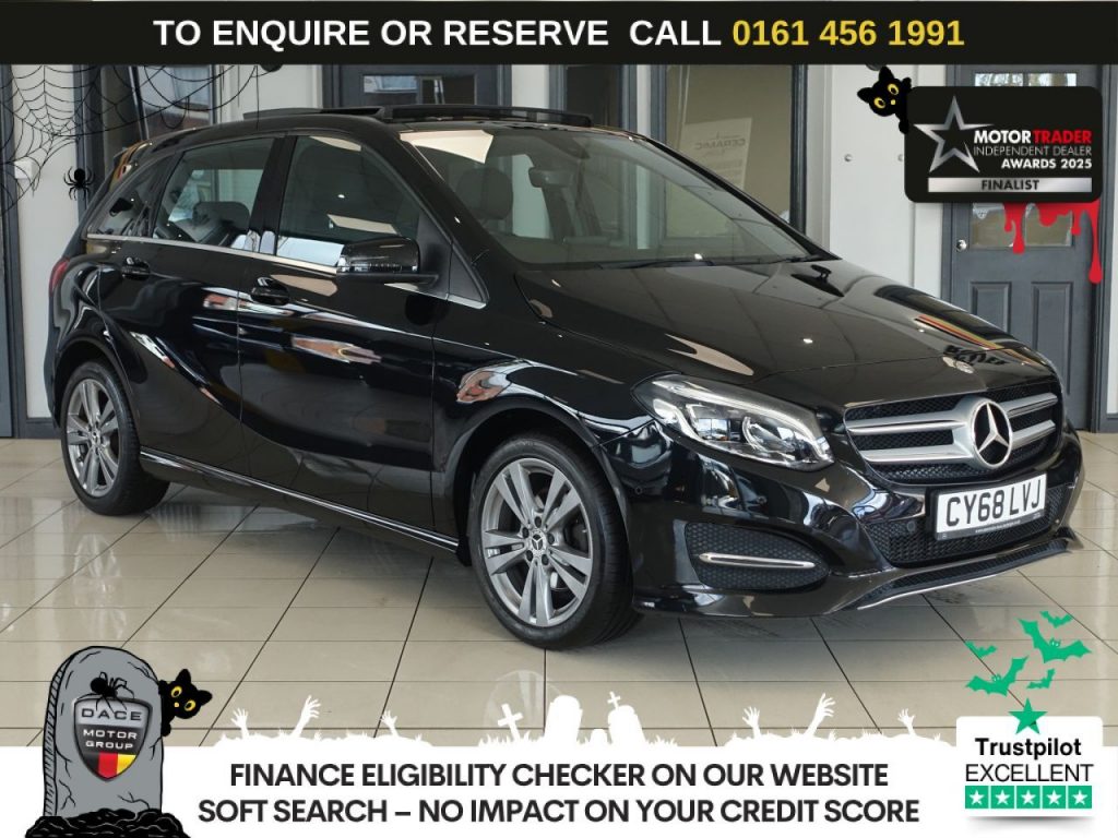 Used 2018 BLACK MERCEDES-BENZ B-CLASS MPV 1.6 B180 Exclusive Edition (Plus) MPV 5dr Petrol Manual Euro 6 (s/s) (122 ps) (reg. 2018-12-27) for sale in Wilmslow