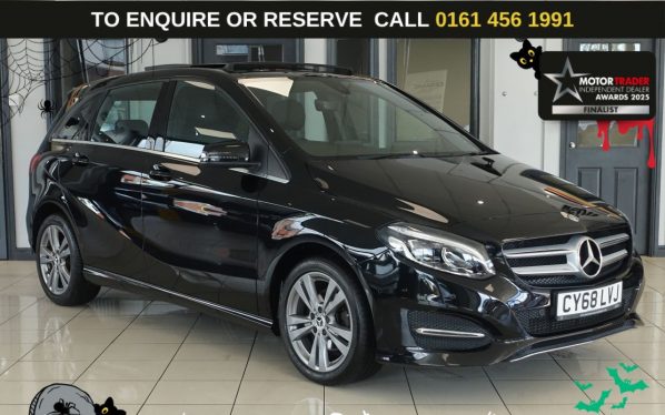 Used 2018 BLACK MERCEDES-BENZ B-CLASS MPV 1.6 B180 Exclusive Edition (Plus) MPV 5dr Petrol Manual Euro 6 (s/s) (122 ps) (reg. 2018-12-27) for sale in Wilmslow