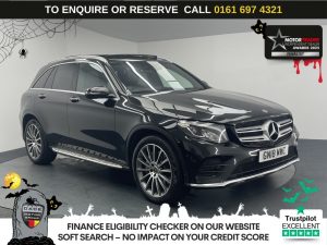 Used 2018 BLACK MERCEDES-BENZ GLC SUV 2.1 GLC220d AMG Line (Premium) SUV 5dr Diesel G-Tronic+ 4MATIC Euro 6 (s/s) (170 ps) (reg. 2018-07-31) for sale in Manchester