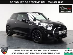 Used 2018 BLACK MINI HATCH Hatchback 1.5 Cooper Hatchback 3dr Petrol Manual Euro 6 (s/s) (136 ps) (reg. 2018-05-31) for sale in Stockport