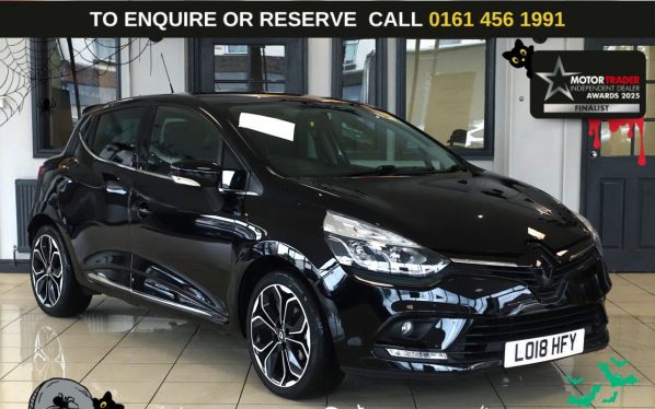 Used 2018 BLACK RENAULT CLIO Hatchback 0.9 TCe Iconic Hatchback 5dr Petrol Manual Euro 6 (s/s) (90 ps) (reg. 2018-07-10) for sale in Wilmslow