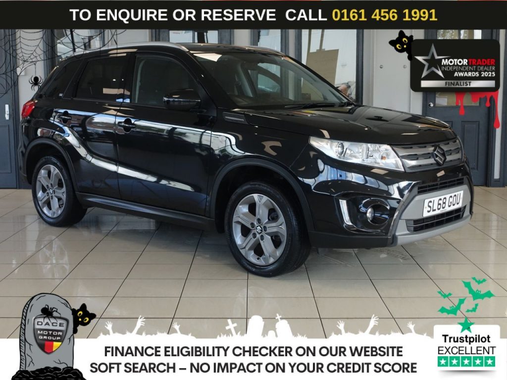 Used 2018 BLACK SUZUKI VITARA SUV 1.6 SZ-T SUV 5dr Petrol Manual ALLGRIP Euro 6 (s/s) (120 ps) (reg. 2018-10-05) for sale in Wilmslow