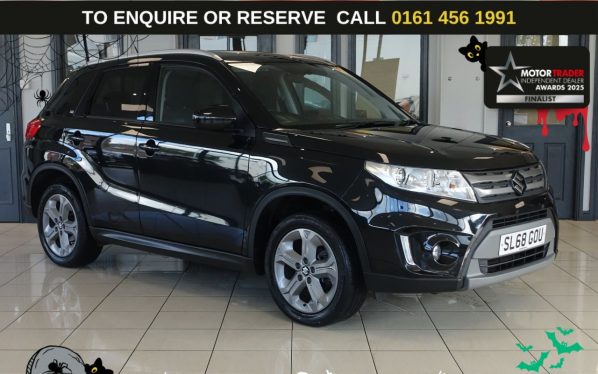 Used 2018 BLACK SUZUKI VITARA SUV 1.6 SZ-T SUV 5dr Petrol Manual ALLGRIP Euro 6 (s/s) (120 ps) (reg. 2018-10-05) for sale in Wilmslow