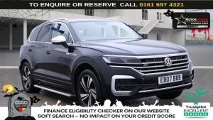 Used 2018 BLACK VOLKSWAGEN TOUAREG SUV 3.0 TDI V6 R-Line Tech SUV 5dr Diesel Tiptronic 4Motion Euro 6 (s/s) (286 ps) (reg. 2018-06-20) for sale in Manchester