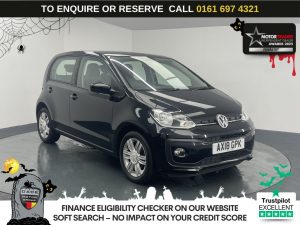 Used 2018 BLACK VOLKSWAGEN UP! Hatchback 1.0 High up! Hatchback 5dr Petrol Manual Euro 6 (s/s) (75 ps) (reg. 2018-07-24) for sale in Manchester