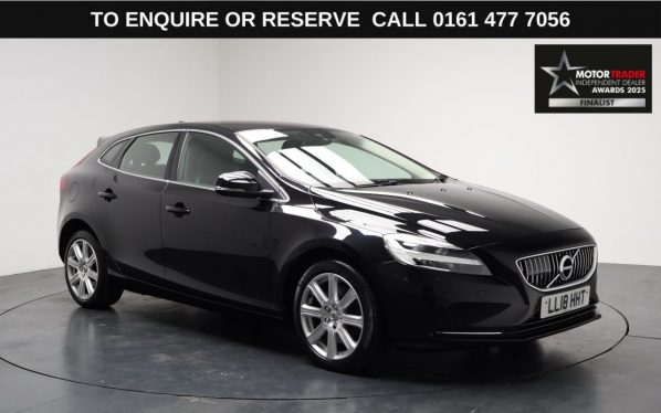 Used 2018 BLACK VOLVO V40 Hatchback 1.5 T3 GPF Inscription Hatchback 5dr Petrol Auto Euro 6 (s/s) (152 ps) (reg. 2018-05-16) for sale in Stockport