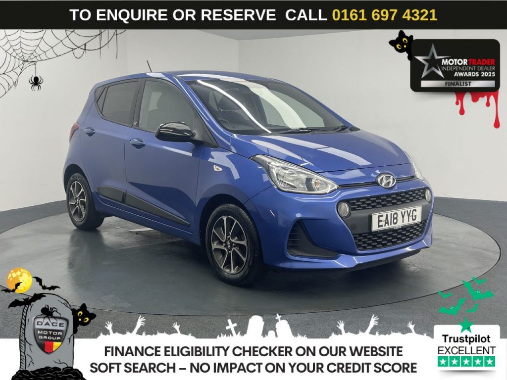 Used 2018 BLUE HYUNDAI I10 Hatchback 1.0 GO! SE Hatchback 5dr Petrol Manual Euro 6 (66 ps) (reg. 2018-04-26) for sale in Manchester