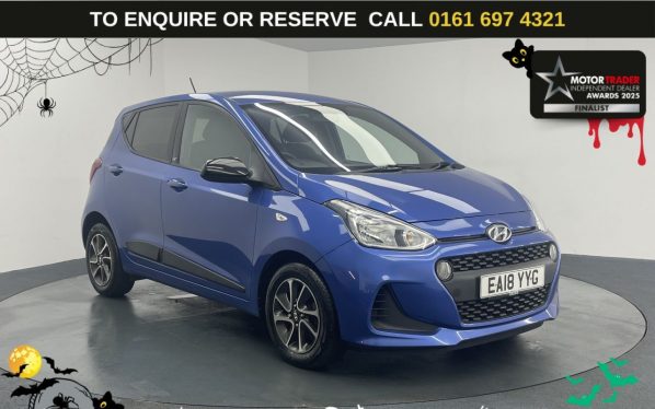 Used 2018 BLUE HYUNDAI I10 Hatchback 1.0 GO! SE Hatchback 5dr Petrol Manual Euro 6 (66 ps) (reg. 2018-04-26) for sale in Manchester