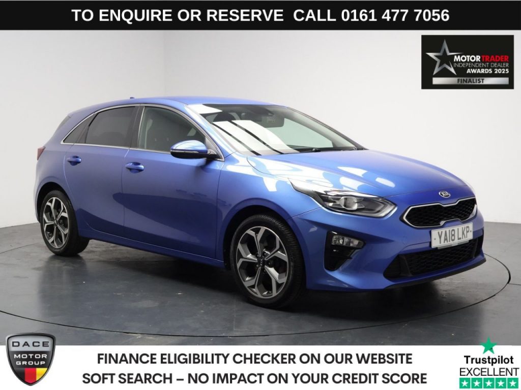 Used 2018 BLUE KIA CEED Hatchback 1.4 T-GDi Blue Edition Hatchback 5dr Petrol Manual Euro 6 (s/s) (138 bhp) (reg. 2018-07-30) for sale in Stockport