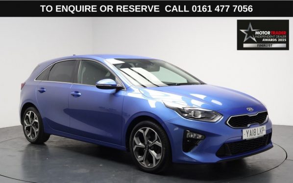 Used 2018 BLUE KIA CEED Hatchback 1.4 T-GDi Blue Edition Hatchback 5dr Petrol Manual Euro 6 (s/s) (138 bhp) (reg. 2018-07-30) for sale in Stockport