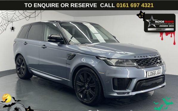 Used 2018 BLUE LAND ROVER RANGE ROVER SPORT SUV 3.0 SD V6 Autobiography Dynamic SUV 5dr Diesel Auto 4WD Euro 6 (s/s) (306 ps) (reg. 2018-11-09) for sale in Manchester