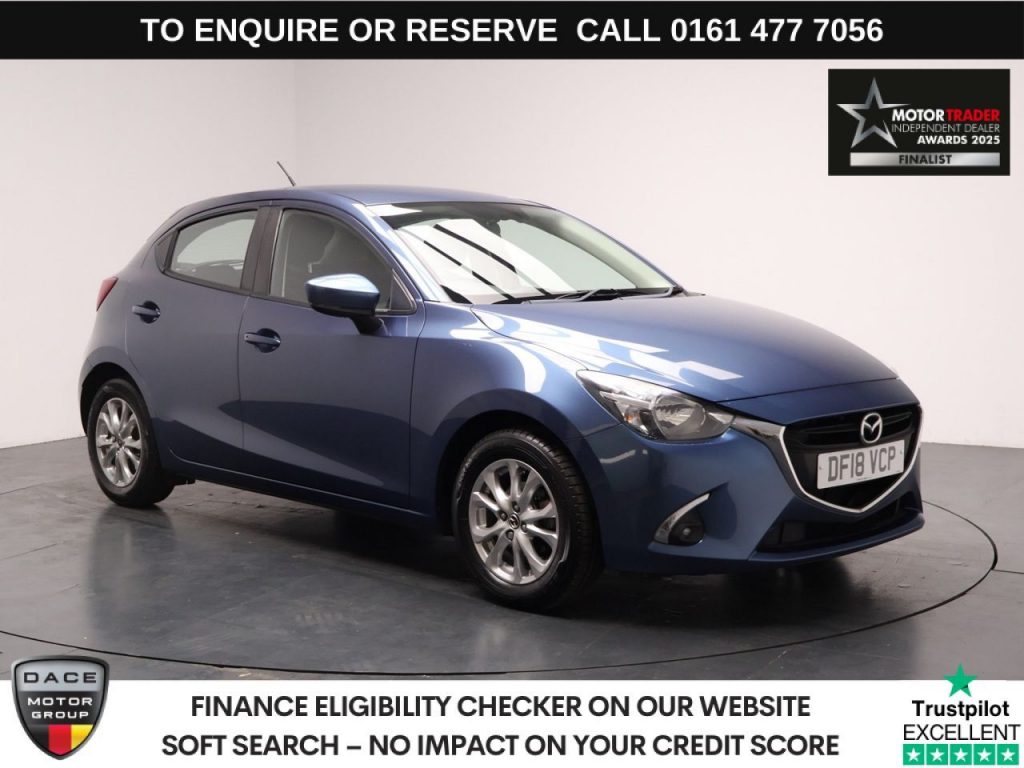 Used 2018 BLUE MAZDA MAZDA2 Hatchback 1.5 SKYACTIV-G SE-L+ Hatchback 5dr Petrol Manual Euro 6 (s/s) (75 ps) (reg. 2018-07-31) for sale in Stockport