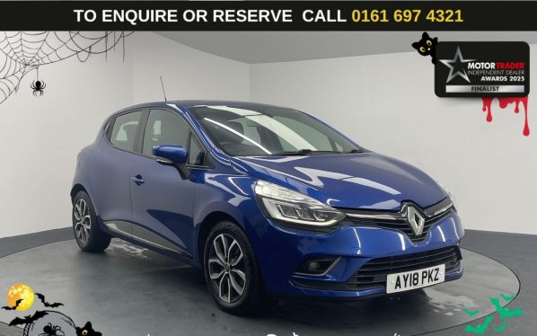 Used 2018 BLUE RENAULT CLIO Hatchback 0.9 TCe Urban Nav Hatchback 5dr Petrol Manual Euro 6 (s/s) (90 ps) (reg. 2018-03-29) for sale in Manchester