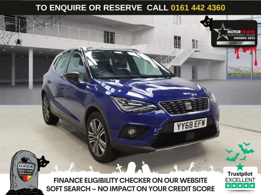 Used 2018 BLUE SEAT ARONA SUV 1.6 TDI XCELLENCE SUV 5dr Diesel DSG Euro 6 (s/s) (95 ps) (reg. 2018-09-29) for sale in Altrincham