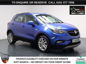 Used 2018 BLUE VAUXHALL MOKKA X SUV 1.4i Turbo ecoTEC Design Nav SUV 5dr Petrol Manual Euro 6 (s/s) (140 ps) (reg. 2018-06-21) for sale in Stockport