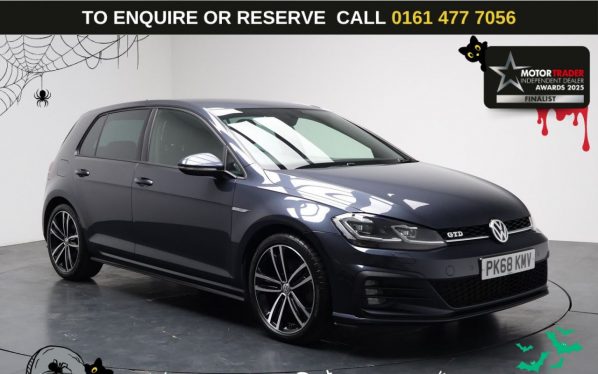 Used 2018 BLUE VOLKSWAGEN GOLF Hatchback 2.0 TDI GTD Hatchback 5dr Diesel Manual Euro 6 (s/s) (184 ps) (reg. 2018-09-27) for sale in Stockport