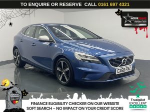 Used 2018 BLUE VOLVO V40 Hatchback 2.0 T2 GPF R-Design Nav Plus Hatchback 5dr Petrol Manual Euro 6 (s/s) (122 ps) (reg. 2018-09-26) for sale in Manchester