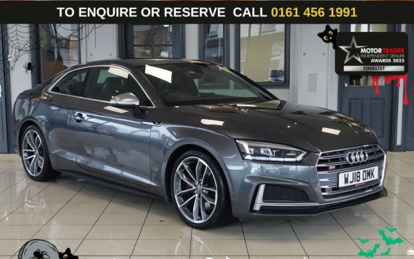 Used 2018 GREY AUDI S5 Coupe 3.0 TFSI V6 Coupe 2dr Petrol Tiptronic quattro Euro 6 (s/s) (354 ps) (reg. 2018-03-07) for sale in Wilmslow