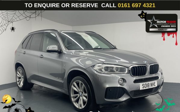Used 2018 GREY BMW X5 SUV 3.0 30d M Sport SUV 5dr Diesel Auto xDrive Euro 6 (s/s) (258 ps) (reg. 2018-07-31) for sale in Manchester