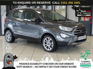 Used 2018 GREY FORD ECOSPORT SUV 1.0T EcoBoost GPF Titanium SUV 5dr Petrol Auto Euro 6 (s/s) (125 ps) (reg. 2018-11-29) for sale in Wilmslow